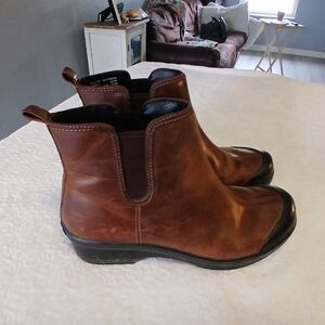 Dansko Vail Watetproof Chelsea Rain Boot Brown Leather Eu Size 39 US Size 8.5